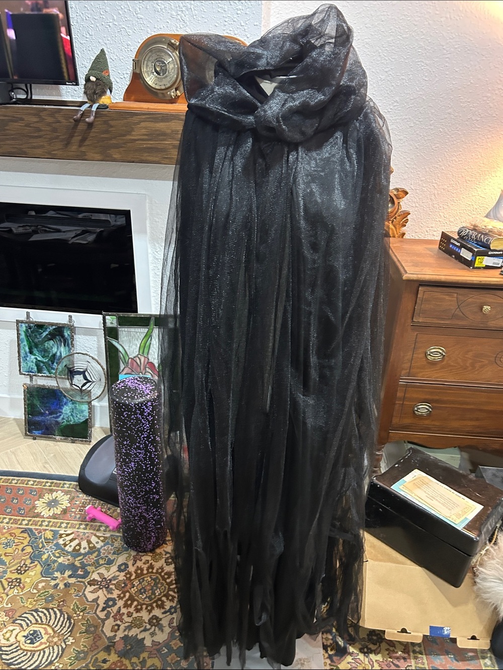 Black Sheer Lightweight Women's cape